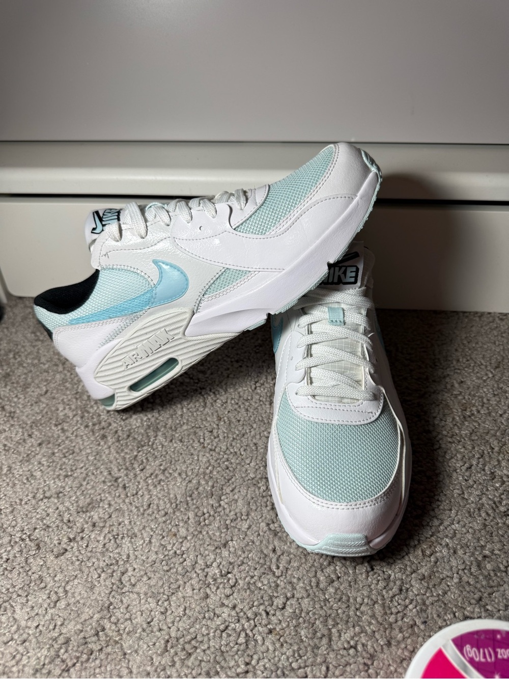Nike Women’s Air Max Sneaker in White and Mint